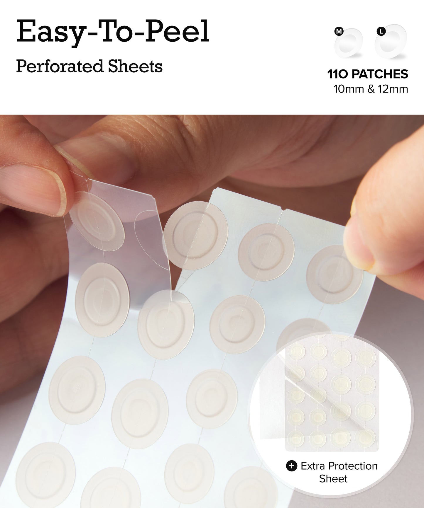 Pimple Lab® Invisible Hydrocollid Spot Patch+ (110 Pcs)