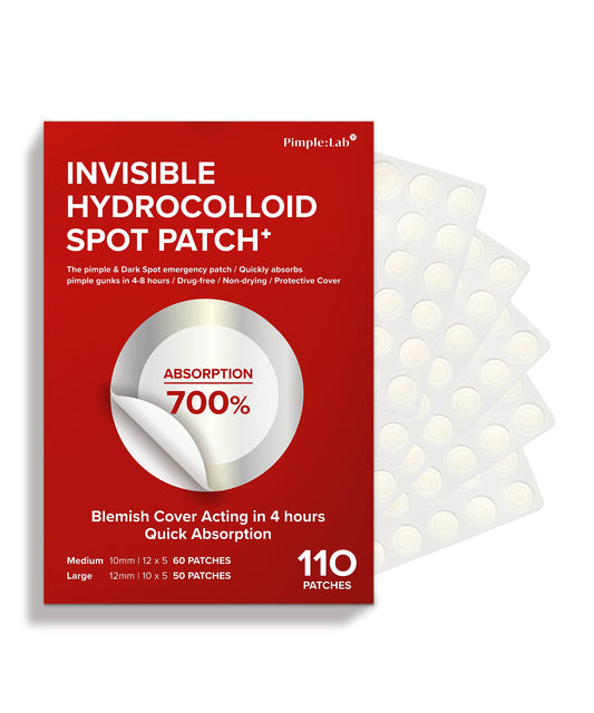 Pimple Lab® Invisible Hydrocollid Spot Patch+ (110 Pcs)